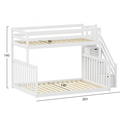 ΠΑΙΔΙΚH ΚΟΥΚΕΤΑ τ.MONTESSORI BEAMER HM711.03 ΞΥΛΟ ΠΕΥΚΟΥ ΣΕ ΛΕΥΚΟ-ΣΤΡΩΜΑΤΑ 90-140x190εκ ΠΑΙΔΙΚH ΚΟΥΚΕΤΑ τ.MONTESSORI BEAMER HM711.03 ΞΥΛΟ ΠΕΥΚΟΥ ΣΕ ΛΕΥΚΟ-ΣΤΡΩΜΑΤΑ 90-140x190εκ