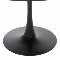 ΤΡΑΠΕΖΙ ΤΡΑΠΕΖΑΡΙΑΣ ROLLO HM9422.12 ΣΤΡΟΓΓΥΛΟ BLACK MARBLE Φ120x74Yεκ.