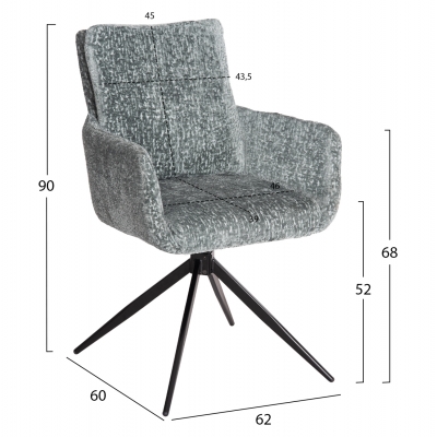 ΠΟΛΥΘΡΟΝΑ ΠΕΡΙΣΤΡΕΦOMENH BLANS HM9942.03 ΜΕΝΤΑ ΜΠΟΥΚΛΕ ΥΦΑΣΜΑ-ΜΕΤΑΛΛΙΚΑ ΠΟΔΙΑ 62x60x90Υ ΠΟΛΥΘΡΟΝΑ ΠΕΡΙΣΤΡΕΦOMENH BLANS HM9942.03 ΜΕΝΤΑ ΜΠΟΥΚΛΕ ΥΦΑΣΜΑ-ΜΕΤΑΛΛΙΚΑ ΠΟΔΙΑ 62x60x90Υ