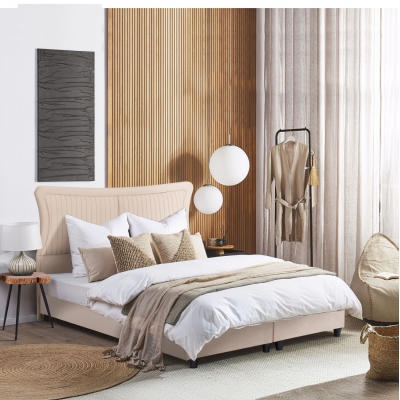 ΚΡEΒΑΤΙ ΔΙΠΛΟ NESTOR HM715 ΜΠΕΖ ΒΕΛΟΥΔΟ ΓΙΑ ΣΤΡΩΜΑ 160x200εκ. ΚΡEΒΑΤΙ ΔΙΠΛΟ NESTOR HM715 ΜΠΕΖ ΒΕΛΟΥΔΟ ΓΙΑ ΣΤΡΩΜΑ 160x200εκ.