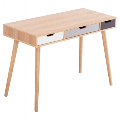 ΓΡΑΦΕΙΟ GAET HM18292 ΜΕΛΑΜΙΝΗ ΣΕ SONAMA-ΓΚΡΙ-ΛΕΥΚΟ-ΜΠΕΖ 110x50x76.5Υεκ.