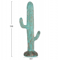 ΔΙΑΚΟΣΜΗΤΙΚΟΣ ΚΑΚΤΟΣ ΔΑΠΕΔΟΥ CACTUS HM4386.03L ΓΥΨΟΣ ΣΕ ΤΙΡΚΟΥΑΖ 63x37x150Υεκ.