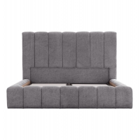 ΚΡΕΒΑΤΙ REMO ΜΕ ΑΠΟΘΗΚΕΥΤΙΚΟ ΧΩΡΟ HM719.22 ΥΦΑΣΜΑ TEDDY ΓΚΡΙ-ΓΙΑ ΣΤΡΩΜΑ 160x200εκ