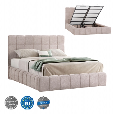 ΚΡΕΒΑΤΙ RAMON ΜΕ ΑΠΟΘ. ΧΩΡΟ HM720.10 ΥΦΑΣΜΑ TEDDY ΜΠΕΖ-ΓΙΑ ΣΤΡΩΜΑ 160x200εκ ΚΡΕΒΑΤΙ RAMON ΜΕ ΑΠΟΘ. ΧΩΡΟ HM720.10 ΥΦΑΣΜΑ TEDDY ΜΠΕΖ-ΓΙΑ ΣΤΡΩΜΑ 160x200εκ