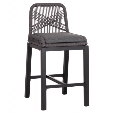 ΣΚΑΜΠΟ ΜΠΑΡ ΜΕΣ.ΥΨΟΥΣ HOWARD HM5791.23 ΜΑΥΡΟ ΑΛΟΥΜΙΝΙΟ--ΓΚΡΙ ΣΧΟΙΝΙ 47,5x55x94,5Υεκ.