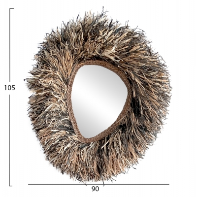 ΔΙΑΚΟΣΜΗΤΙΚΟΣ ΚΑΘΡΕΠΤΗΣ ΤΟΙΧΟΥ GRESSO HM4712 ΙΝΕΣ ΜΠΑΝΑΝΑΣ ΦΥΣΙΚΟ-ΜΑΥΡΟ 90x100Υεκ ΔΙΑΚΟΣΜΗΤΙΚΟΣ ΚΑΘΡΕΠΤΗΣ ΤΟΙΧΟΥ GRESSO HM4712 ΙΝΕΣ ΜΠΑΝΑΝΑΣ ΦΥΣΙΚΟ-ΜΑΥΡΟ 90x100Υεκ