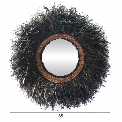 ΔΙΑΚΟΣΜΗΤΙΚΟΣ ΚΑΘΡΕΠΤΗΣ ΤΟΙΧΟΥ ΣΤΡΟΓΓΥΛΟΣ BRENNO HM4713 ΙΝΕΣ ΜΠΑΝΑΝΑΣ ΜΑΥΡΟ Φ80εκ ΔΙΑΚΟΣΜΗΤΙΚΟΣ ΚΑΘΡΕΠΤΗΣ ΤΟΙΧΟΥ ΣΤΡΟΓΓΥΛΟΣ BRENNO HM4713 ΙΝΕΣ ΜΠΑΝΑΝΑΣ ΜΑΥΡΟ Φ80εκ