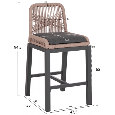 ΣΚΑΜΠΟ ΜΠΑΡ ΜΕΣ.ΥΨΟΥΣ HOWARD HM5791.21 ΑΝΘΡΑΚΙ ΑΛΟΥΜΙΝΙΟ--ΜΠΕΖ ΣΧΟΙΝΙ 47,5x55x94,5Υεκ ΣΚΑΜΠΟ ΜΠΑΡ ΜΕΣ.ΥΨΟΥΣ HOWARD HM5791.21 ΑΝΘΡΑΚΙ ΑΛΟΥΜΙΝΙΟ--ΜΠΕΖ ΣΧΟΙΝΙ 47,5x55x94,5Υεκ