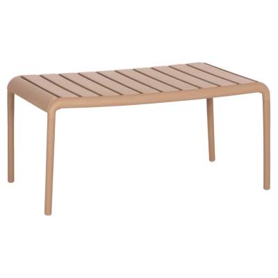 ΤΡΑΠΕΖΙ ΣΑΛΟΝΙΟΥ ΕΞΩΤΕΡΙΚΟΥ ΧΩΡΟΥ ΧΑΜΗΛΟ KORVER HM6334.04 ΠΟΛΥΠΡΟΠΥΛΕΝΙΟ ΚΑΠΟΥΤΣΙΝΟ 100x60x46Υεκ