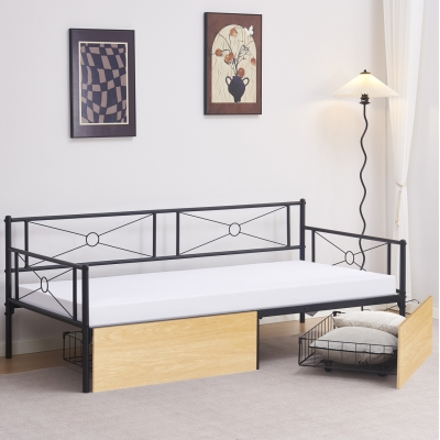 ΚΡΕΒΑΤΙ-ΚΑΝΑΠΕΣ BERNIE HM21120.02 ΜΑΥΡΟΣ ΜΕΤΑΛ.ΣΚΕΛΕΤΟΣ & 2 SONAMA ΣΥΡΤΑΡΙΑ-190x90εκ. ΚΡΕΒΑΤΙ-ΚΑΝΑΠΕΣ BERNIE HM21120.02 ΜΑΥΡΟΣ ΜΕΤΑΛ.ΣΚΕΛΕΤΟΣ & 2 SONAMA ΣΥΡΤΑΡΙΑ-190x90εκ.