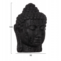 ΔΙΑΚΟΣΜΗΤΙΚΟ ΔΑΠΕΔΟΥ XXL ΚΕΦΑΛΙ ΒΟΥΔΑ HM4385.01 ΓΥΨΟΣ ΣΕ ΜΑΥΡΟ 90x90x100Υεκ.