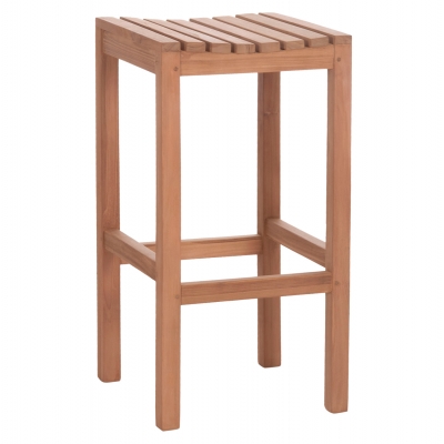 ΣΚΑΜΠΟ ΜΠΑΡ NIKOL HM18109 ΞΥΛΟ ΤΕΑΚ ΣΕ ΦΥΣΙΚΟ 40x40x77Υεκ.