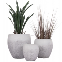 ΣΕΤ 3ΤΜΧ ΓΛΑΣΤΡΕΣ ΣΕΙΡΑ GARDENER HM4718 FIBERCLAY ΛΕΥΚΟ Φ55x54Υεκ ΣΕΤ 3ΤΜΧ ΓΛΑΣΤΡΕΣ ΣΕΙΡΑ GARDENER HM4718 FIBERCLAY ΛΕΥΚΟ Φ55x54Υεκ