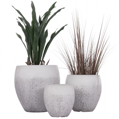 ΣΕΤ 3ΤΜΧ ΓΛΑΣΤΡΕΣ ΣΕΙΡΑ GARDENER HM4718 FIBERCLAY ΛΕΥΚΟ Φ55x54Υεκ ΣΕΤ 3ΤΜΧ ΓΛΑΣΤΡΕΣ ΣΕΙΡΑ GARDENER HM4718 FIBERCLAY ΛΕΥΚΟ Φ55x54Υεκ