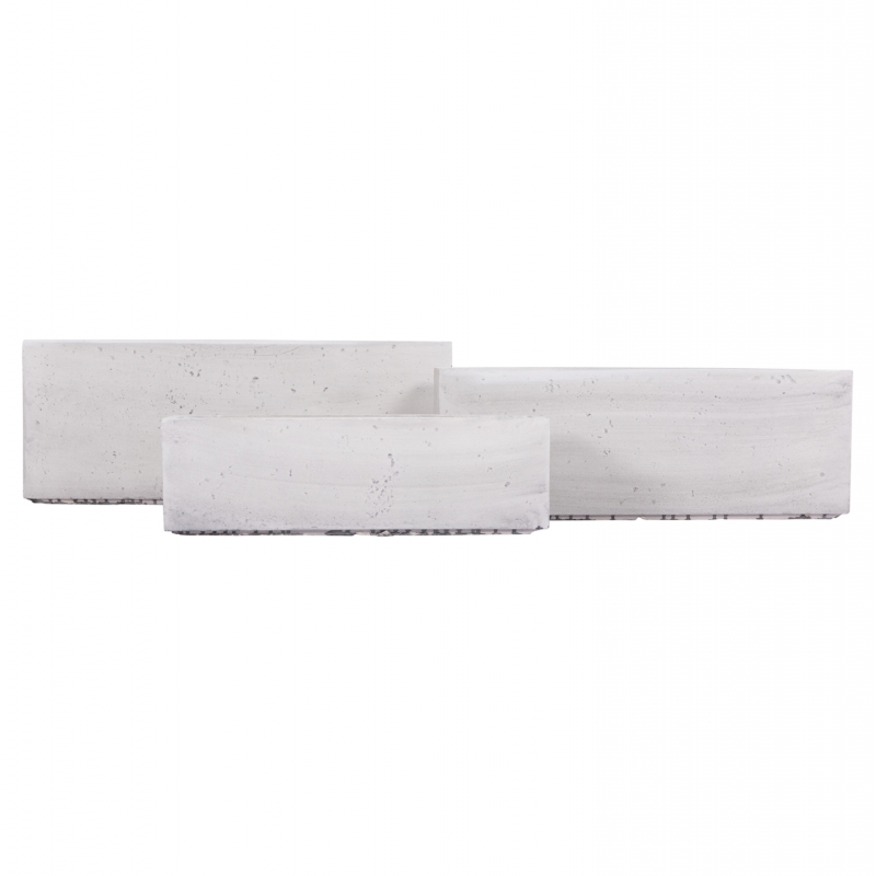 ΣΕΤ 3ΤΜΧ ΓΛΑΣΤΡΕΣ ΟΡΘΟΓΩΝΙΕΣ GARDENER HM4723 FIBERCLAY ΓΚΡΙ CEMENT 81x30x30Υεκ. ΣΕΤ 3ΤΜΧ ΓΛΑΣΤΡΕΣ ΟΡΘΟΓΩΝΙΕΣ GARDENER HM4723 FIBERCLAY ΓΚΡΙ CEMENT 81x30x30Υεκ.