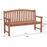 ΠΑΓΚΑΚΙ ΚΗΠΟΥ 3ΘΕΣΙΟ ELENA HM18125 ΞΥΛΟ TEAK--ΦΥΣΙΚΟ 150x61x95Υεκ. ΠΑΓΚΑΚΙ ΚΗΠΟΥ 3ΘΕΣΙΟ ELENA HM18125 ΞΥΛΟ TEAK--ΦΥΣΙΚΟ 150x61x95Υεκ.