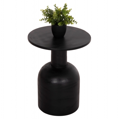 ΒΟΗΘΗΤΙΚΟ ΤΡΑΠΕΖΑΚΙ PUMBE HM9891.12 ΞΥΛΟ SUAR ΣΕ ΜΑΥΡΟ ΧΡΩΜΑ Φ40x50Υεκ