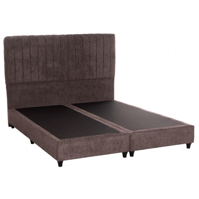 ΚΡEΒΑΤΙ ΔΙΠΛΟ LUTHER HM717.02 ΥΦΑΣΜΑ TEDDY ΚΑΦΕ--ΓΙΑ ΣΤΡΩΜΑ 160x200εκ.