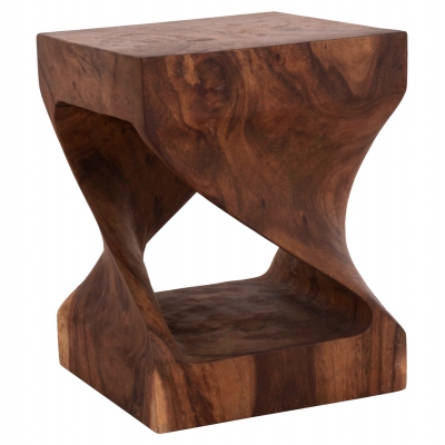 ΣΚΑΜΠΟ GEBO HM9754.21 ΤΕΤΡΑΓΩΝΟ--ΞΥΛΟ SUAR ΣΕ ΣΚΟΥΡΟ ΦΥΣΙΚΟ 35x35x45Yεκ.