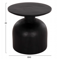 ΒΟΗΘΗΤΙΚΟ ΤΡΑΠΕΖΑΚΙ PUMBE-s HM9892.12 ΞΥΛΟ SUAR--ΜΑΥΡΟ Φ40x40Υεκ ΒΟΗΘΗΤΙΚΟ ΤΡΑΠΕΖΑΚΙ PUMBE-s HM9892.12 ΞΥΛΟ SUAR--ΜΑΥΡΟ Φ40x40Υεκ