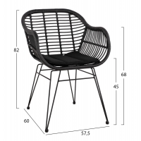 ΣΕΤ ΤΡΑΠΕΖΑΡΙΑΣ 3ΤΜΧ HM11871 ΜΕΤΑΛΛΟ & RATTAN ΣΕ ΜΑΥΡΟ ΧΡΩΜΑ ΣΕΤ ΤΡΑΠΕΖΑΡΙΑΣ 3ΤΜΧ HM11871 ΜΕΤΑΛΛΟ & RATTAN ΣΕ ΜΑΥΡΟ ΧΡΩΜΑ