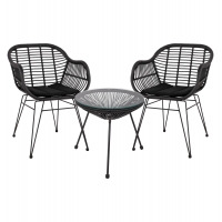 ΣΕΤ ΤΡΑΠΕΖΑΡΙΑΣ 3ΤΜΧ HM11871 ΜΕΤΑΛΛΟ & RATTAN ΣΕ ΜΑΥΡΟ ΧΡΩΜΑ ΣΕΤ ΤΡΑΠΕΖΑΡΙΑΣ 3ΤΜΧ HM11871 ΜΕΤΑΛΛΟ & RATTAN ΣΕ ΜΑΥΡΟ ΧΡΩΜΑ