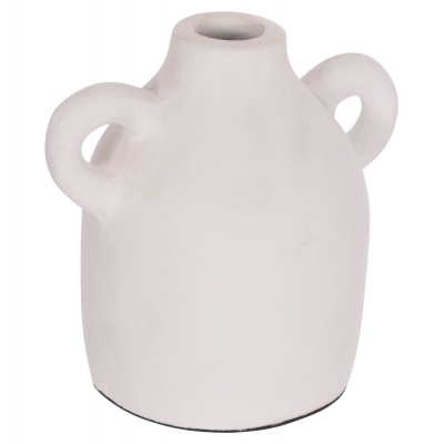 ΔΙΑΚΟΣΜΗΤΙΚΟ ΒΑΖΟ ΣΕΙΡΑ CLAYVON HM4407 ΤΕΡΑΚΟΤΑ ΣΕ ΛΕΥΚΟ 20x12x19Υεκ.