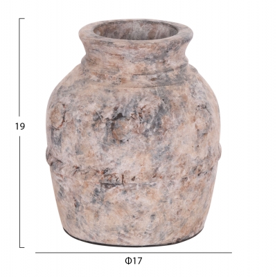 ΔΙΑΚΟΣΜΗΤΙΚΟ ΕΠΙΤΡΑΠΕΖΙΟ ΒΑΖΟ VERMO HM4395 ΤΕΡΑΚΟΤΑ ΣΕ ΓΚΡΙ Φ17x19Υεκ. ΔΙΑΚΟΣΜΗΤΙΚΟ ΕΠΙΤΡΑΠΕΖΙΟ ΒΑΖΟ VERMO HM4395 ΤΕΡΑΚΟΤΑ ΣΕ ΓΚΡΙ Φ17x19Υεκ.