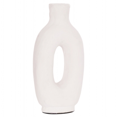 ΔΙΑΚΟΣΜΗΤΙΚΟ ΒΑΖΟ ΣΕΙΡΑ CLAYVON HM4409 ΤΕΡΑΚΟΤΑ ΣΕ ΛΕΥΚΟ 10x5x21Υεκ.