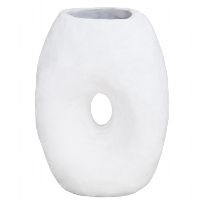 ΕΠΙΤΡΑΠΕΖΙΟ ΔΙΑΚΟΣΜΗΤΙΚΟ ΒΑΖΟ NAMENTIS HM4673.02L ΛΕΥΚΗ ΤΕΡΑΚΟΤΑ--26.5x16x36.5Υεκ