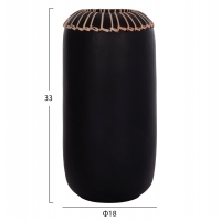 ΕΠΙΤΡΑΠΕΖΙΟ ΔΙΑΚΟΣΜΗΤΙΚΟ ΒΑΖΟ LENNOX HM4675.01S TΕΡΑΚΟΤΑ ΣΕ ΜΑΥΡΟ--Φ18x33Υεκ. ΕΠΙΤΡΑΠΕΖΙΟ ΔΙΑΚΟΣΜΗΤΙΚΟ ΒΑΖΟ LENNOX HM4675.01S TΕΡΑΚΟΤΑ ΣΕ ΜΑΥΡΟ--Φ18x33Υεκ.