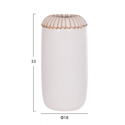 ΕΠΙΤΡΑΠΕΖΙΟ ΔΙΑΚΟΣΜΗΤΙΚΟ ΒΑΖΟ LENNOX HM4675.02S TΕΡΑΚΟΤΑ ΣΕ ΛΕΥΚΟ--Φ18x33Υεκ. ΕΠΙΤΡΑΠΕΖΙΟ ΔΙΑΚΟΣΜΗΤΙΚΟ ΒΑΖΟ LENNOX HM4675.02S TΕΡΑΚΟΤΑ ΣΕ ΛΕΥΚΟ--Φ18x33Υεκ.