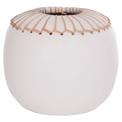 ΕΠΙΤΡΑΠΕΖΙΟ ΔΙΑΚΟΣΜΗΤΙΚΟ ΒΑΖΟ LENNOX HM4675.02L TΕΡΑΚΟΤΑ ΣΕ ΛΕΥΚΟ--Φ22x20Υεκ.