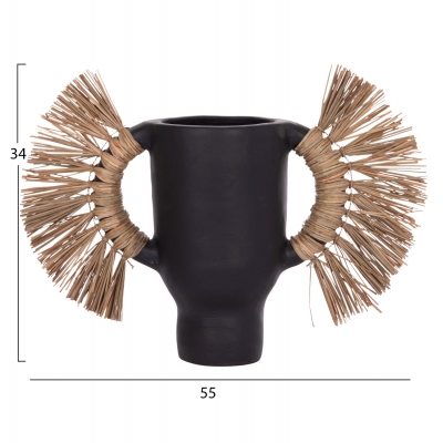 ΕΠΙΤΡΑΠΕΖΙΟ ΔΙΑΚΟΣΜΗΤΙΚΟ ΒΑΖΟ ALICA HM4668.01S ΜΑΥΡΗ ΤΕΡΑΚΟΤΑ & GRASS--55x19x34Υεκ ΕΠΙΤΡΑΠΕΖΙΟ ΔΙΑΚΟΣΜΗΤΙΚΟ ΒΑΖΟ ALICA HM4668.01S ΜΑΥΡΗ ΤΕΡΑΚΟΤΑ & GRASS--55x19x34Υεκ