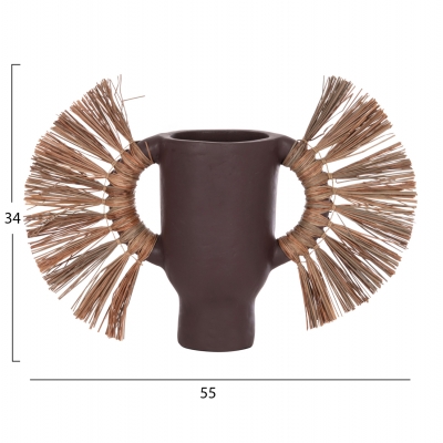 ΕΠΙΤΡΑΠΕΖΙΟ ΔΙΑΚΟΣΜΗΤΙΚΟ ΒΑΖΟ ALICA HM4668.07S ΣΟΚΟΛΑΤΙ ΤΕΡΑΚΟΤΑ & GRASS--55x19x34Υεκ ΕΠΙΤΡΑΠΕΖΙΟ ΔΙΑΚΟΣΜΗΤΙΚΟ ΒΑΖΟ ALICA HM4668.07S ΣΟΚΟΛΑΤΙ ΤΕΡΑΚΟΤΑ & GRASS--55x19x34Υεκ