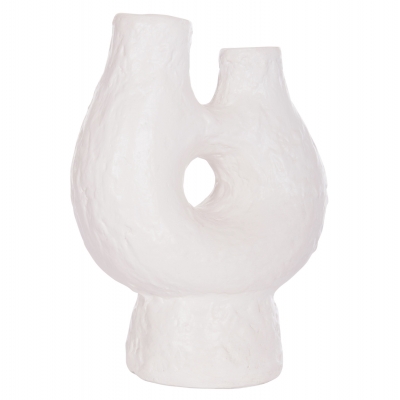 ΕΠΙΤΡΑΠΕΖΙΟ ΔΙΑΚΟΣΜΗΤΙΚΟ ΒΑΖΟ NAMENTIS HM4665.02S ΛΕΥΚΗ ΤΕΡΑΚΟΤΑ--26x15x32.5Υεκ