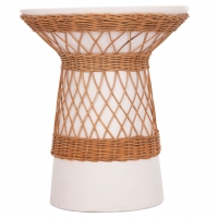 ΒΟΗΘΗΤΙΚΟ ΤΡΑΠΕΖΙ ΣΤΡΟΓΓΥΛΟ DELIA HM18167.02 FIBER CEMENT ΛΕΥΚΟ & RATTAN Φ40x45Υεκ ΒΟΗΘΗΤΙΚΟ ΤΡΑΠΕΖΙ ΣΤΡΟΓΓΥΛΟ DELIA HM18167.02 FIBER CEMENT ΛΕΥΚΟ & RATTAN Φ40x45Υεκ