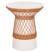 ΒΟΗΘΗΤΙΚΟ ΤΡΑΠΕΖΙ ΣΤΡΟΓΓΥΛΟ DELIA HM18167.02 FIBER CEMENT ΛΕΥΚΟ & RATTAN Φ40x45Υεκ ΒΟΗΘΗΤΙΚΟ ΤΡΑΠΕΖΙ ΣΤΡΟΓΓΥΛΟ DELIA HM18167.02 FIBER CEMENT ΛΕΥΚΟ & RATTAN Φ40x45Υεκ