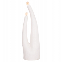 ΔΙΑΚΟΣΜΗΤΙΚΟ ΦΩΤΙΣΤΙΚΟ ΔΑΠΕΔΟΥ TUSKEN HM4702.02 FIBER CEMENT-ΛΕΥΚΟ 50x43x145Υεκ