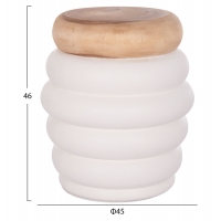 ΤΡΑΠΕΖΙ ΒΟΗΘΗΤΙΚΟ PUFFAT HM18172.02 FIBER CEMENT ΛΕΥΚΟ- ΞΥΛΟ TEAK TOP Φ45x46Υεκ. ΤΡΑΠΕΖΙ ΒΟΗΘΗΤΙΚΟ PUFFAT HM18172.02 FIBER CEMENT ΛΕΥΚΟ- ΞΥΛΟ TEAK TOP Φ45x46Υεκ.