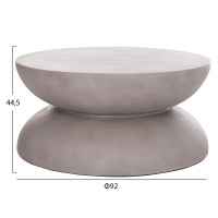 ΤΡΑΠΕΖΙ ΣΑΛΟΝΙΟΥ ANNA HM18158.03 FIBER CEMENT ΣΕ ΓΚΡΙ--Φ92x44.5Υεκ ΤΡΑΠΕΖΙ ΣΑΛΟΝΙΟΥ ANNA HM18158.03 FIBER CEMENT ΣΕ ΓΚΡΙ--Φ92x44.5Υεκ