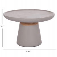 ΒΟΗΘΗΤΙΚΟ ΤΡΑΠΕΖΙ TRED HM18168.03 FIBER CEMENT ΓΚΡΙ-ΦΥΣΙΚΟ RATTAN--Φ49x30Υεκ. ΒΟΗΘΗΤΙΚΟ ΤΡΑΠΕΖΙ TRED HM18168.03 FIBER CEMENT ΓΚΡΙ-ΦΥΣΙΚΟ RATTAN--Φ49x30Υεκ.