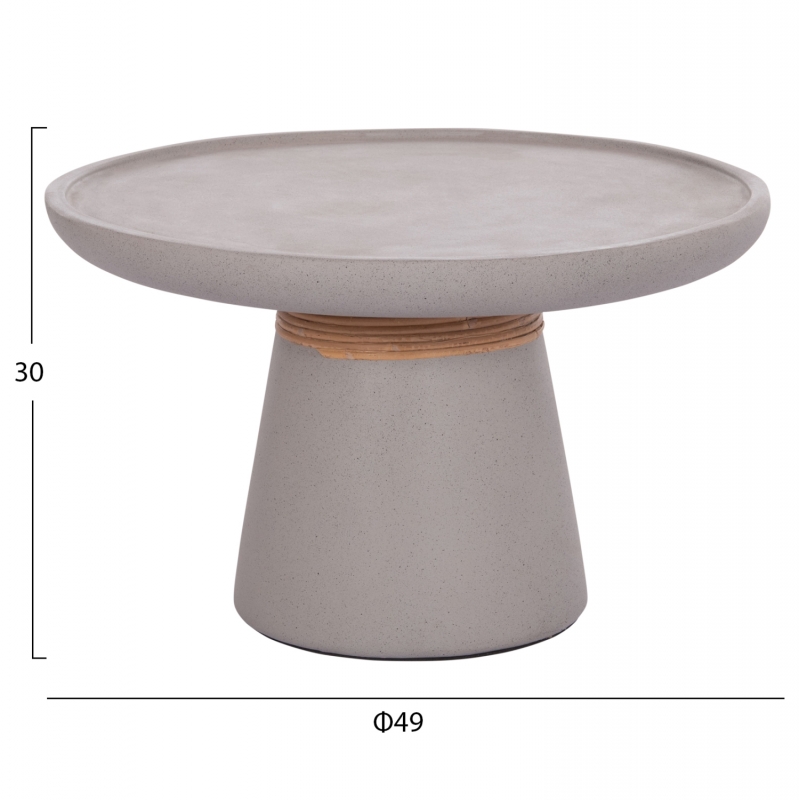 ΒΟΗΘΗΤΙΚΟ ΤΡΑΠΕΖΙ TRED HM18168.03 FIBER CEMENT ΓΚΡΙ-ΦΥΣΙΚΟ RATTAN--Φ49x30Υεκ. ΒΟΗΘΗΤΙΚΟ ΤΡΑΠΕΖΙ TRED HM18168.03 FIBER CEMENT ΓΚΡΙ-ΦΥΣΙΚΟ RATTAN--Φ49x30Υεκ.