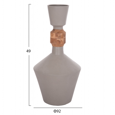 ΔΙΑΚΟΣΜΗΤΙΚΟ ΒΑΖΟ ΔΑΠΕΔΟΥ NEBULA HM4661.03 FIBER CEMENT ΓΚΡΙ--ΞΥΛΟ ΤΕΑΚ Φ60x115Υεκ. ΔΙΑΚΟΣΜΗΤΙΚΟ ΒΑΖΟ ΔΑΠΕΔΟΥ NEBULA HM4661.03 FIBER CEMENT ΓΚΡΙ--ΞΥΛΟ ΤΕΑΚ Φ60x115Υεκ.