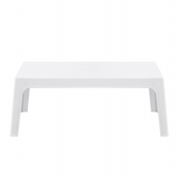 ΤΡΑΠΕΖΑΚΙ ΟΡΘΟΓΩΝΙΟ SLEEK HM6367.01 ΠΟΛΥΠΡΟΠΥΛΕΝΙΟ ΣΕ ΛΕΥΚΟ 99x59.5x39.5Υεκ.