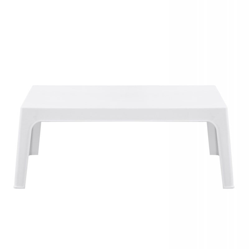ΤΡΑΠΕΖΑΚΙ ΟΡΘΟΓΩΝΙΟ SLEEK HM6367.01 ΠΟΛΥΠΡΟΠΥΛΕΝΙΟ ΣΕ ΛΕΥΚΟ 99x59.5x39.5Υεκ.