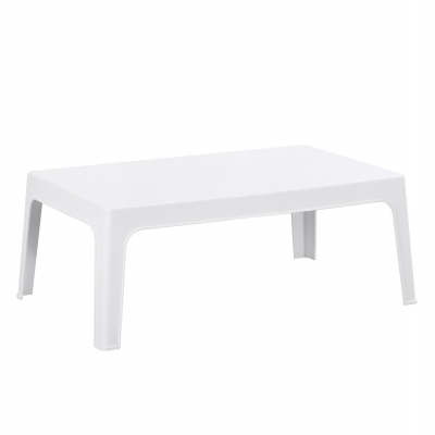 ΤΡΑΠΕΖΑΚΙ ΟΡΘΟΓΩΝΙΟ SLEEK HM6367.01 ΠΟΛΥΠΡΟΠΥΛΕΝΙΟ ΣΕ ΛΕΥΚΟ 105x64x40Υεκ.