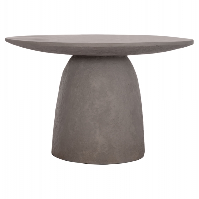 ΤΡΑΠΕΖΙ ΤΡΑΠΕΖΑΡΙΑΣ ΣΤΡΟΓΓΥΛΟ SEPPO HM18154.03 FIBER CEMENT ΣΕ ΓΚΡΙ--Φ119,5x75,5Υεκ.