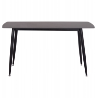 ΤΡΑΠΕΖΙ RAVEN HM18149.02 ΚΕΡΑΜΙΚΟ TOP ΑΝΘΡΑΚΙ ΜΑΡΜΑΡΟ-ΜΑΥΡΟ ΜΕΤΑΛΛΟ 140x80x74Υεκ.