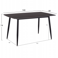 ΤΡΑΠΕΖΙ RAVEN HM18149.02 ΚΕΡΑΜΙΚΟ TOP ΜΕ ΟΨΗ ΜΑΥΡΟ ΜΑΡΜΑΡΟ 140x80x74Υεκ. ΤΡΑΠΕΖΙ RAVEN HM18149.02 ΚΕΡΑΜΙΚΟ TOP ΜΕ ΟΨΗ ΜΑΥΡΟ ΜΑΡΜΑΡΟ 140x80x74Υεκ.